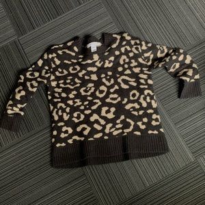 CHEETAH PRINT SWEATER